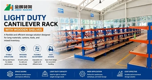 Raft cantilever pentru utilizare ușoară cu rafturi din lemn: o soluție flexibilă de depozitare pe...